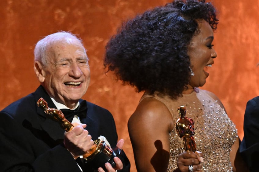 comedy legend mel brooks blazing saddles director receives lifetime achievement oscar