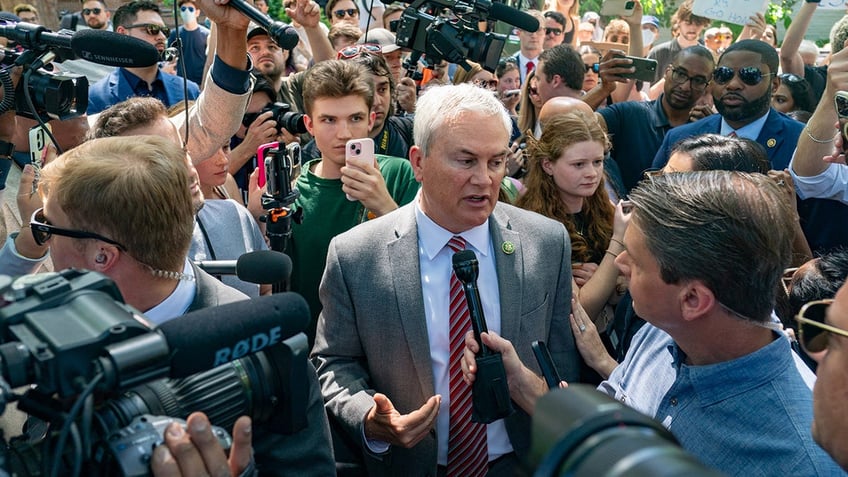 Comer at GWU anti-Israel encampment