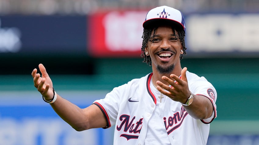 Jayden Daniels at Nats Park