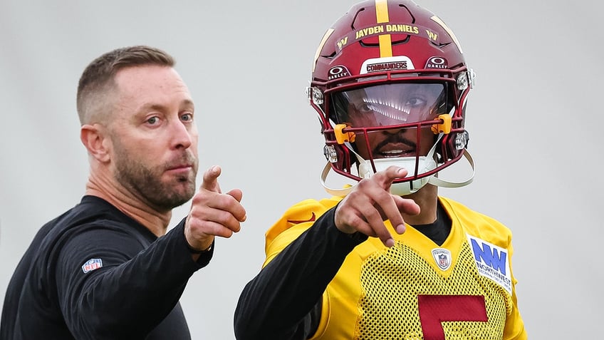 Jayden Daniels and Kliff Kingsbury