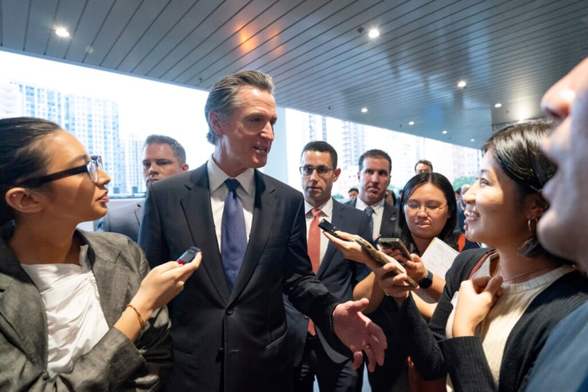 communist china fawns over visiting governor gavin newsom