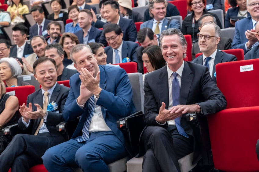 communist china fawns over visiting governor gavin newsom