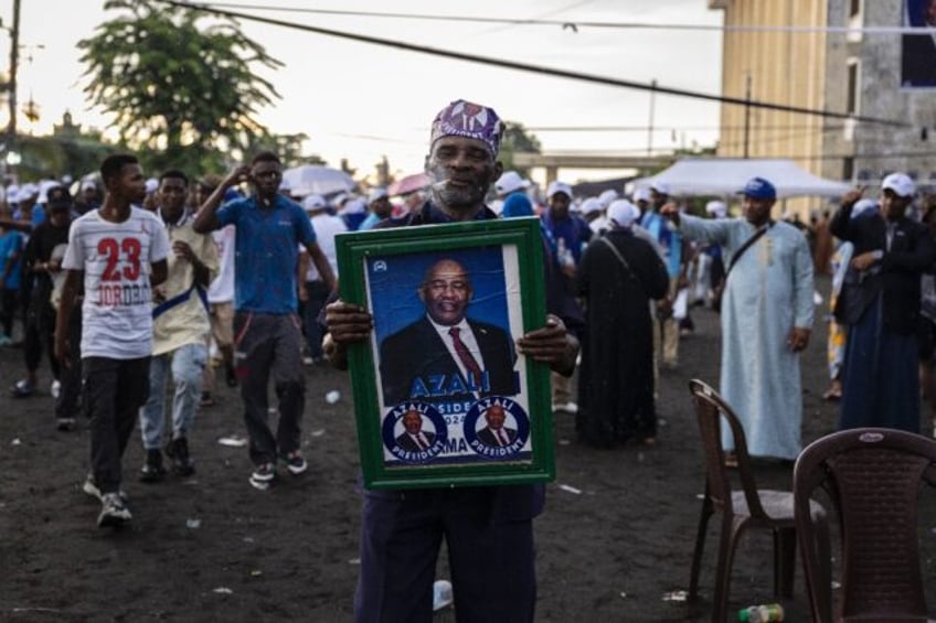 Supporters of Comoros President Azali Assoumani expect him to be easily re-elected