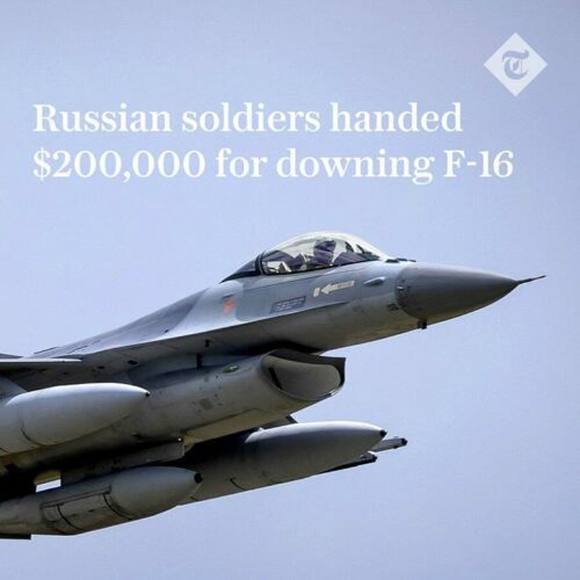 company gives russian servicemen 190k bounty for destroying f 16 jets in ukraine