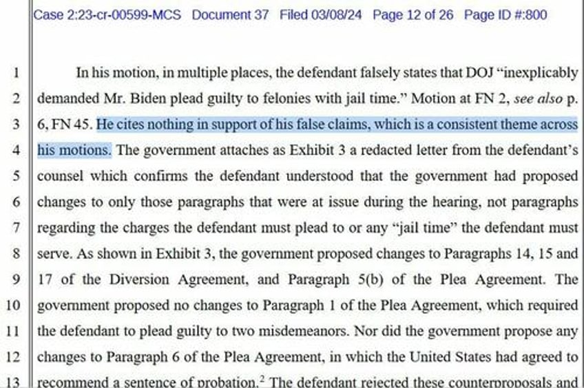 concocted conspiracy theory special counsel annihilates hunter bidens motion to dismiss in scathing response