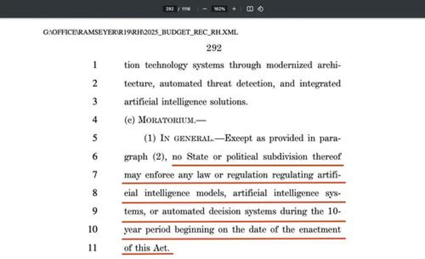 congress to seize control of ai states stripped of regulatory power