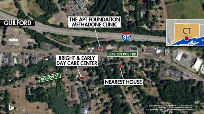 Connecticut town map methadone clinic