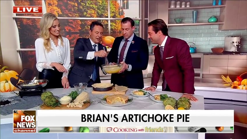 cooking with friends brian kilmeade shares his favorite artichoke pie recipe just in time for black friday