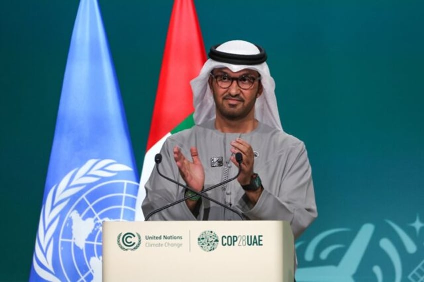 COP28 president Sultan Ahmed Al Jaber at the United Nations climate summit in Dubai