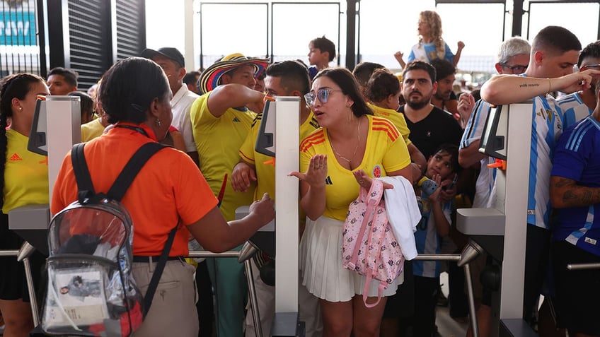 Fans rush the gate