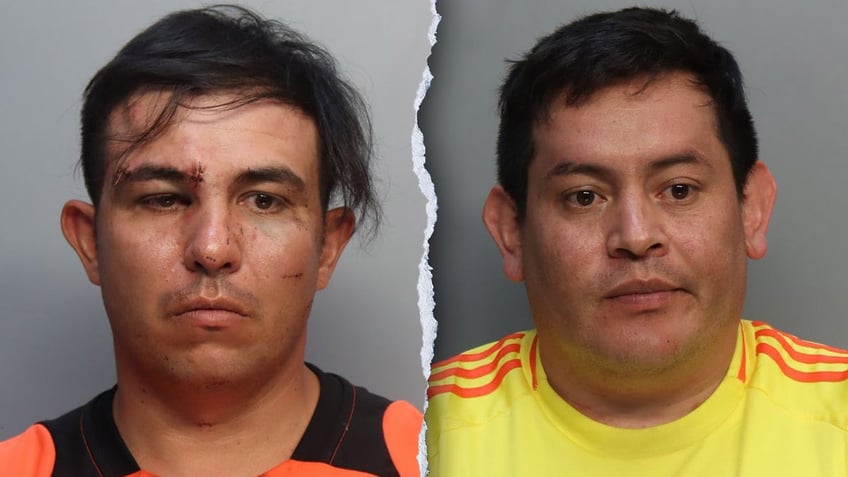 Elkin Mayorga, left, and Argemiro Rodriguez were arrested on Sunday before the Copa América final.