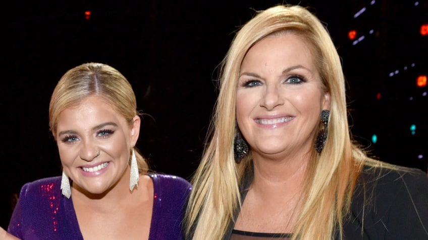 Lauren Alaina and Trisha Yearwood at the 2019 ACM Awards