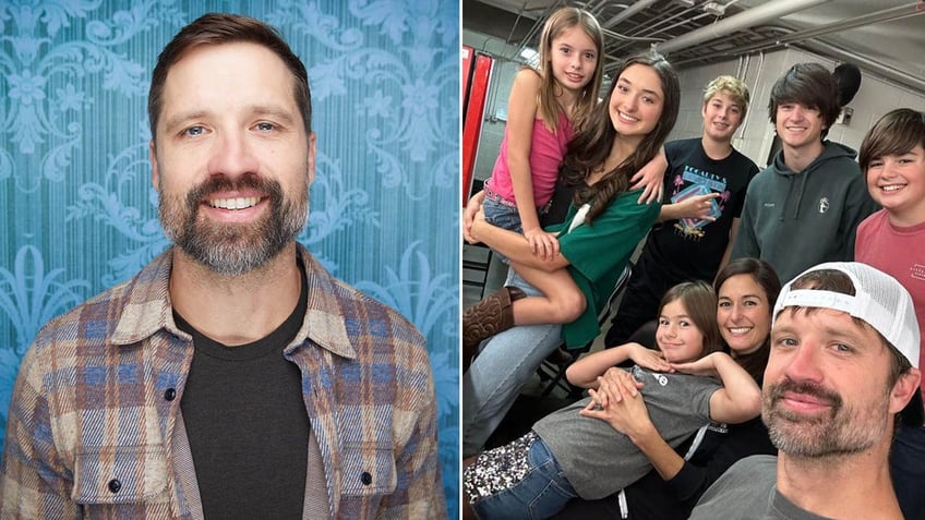 walker hayes smiling/walker hayes with his family