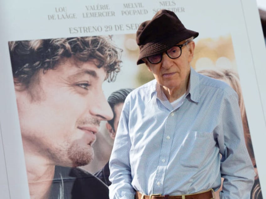American filmmaker and director Woody Allen presents his movie Coup de Chance in Barcelona
