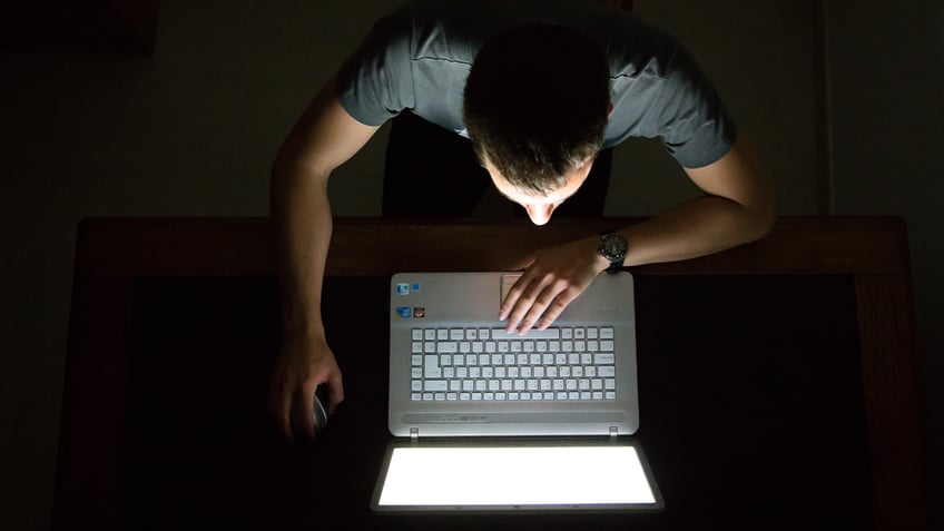 Man on computer