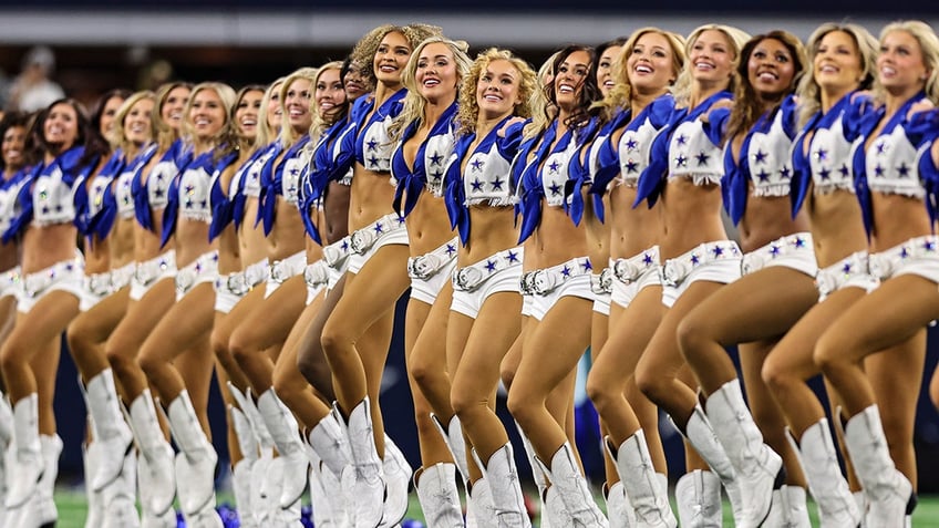 Cowboys cheerleaders perform