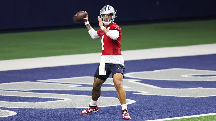 Dak Prescott at OTAs