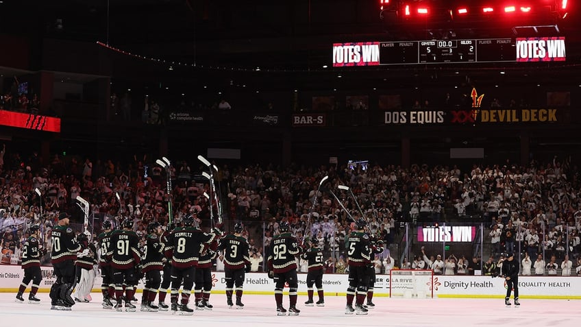 Arizona Coyotes salute