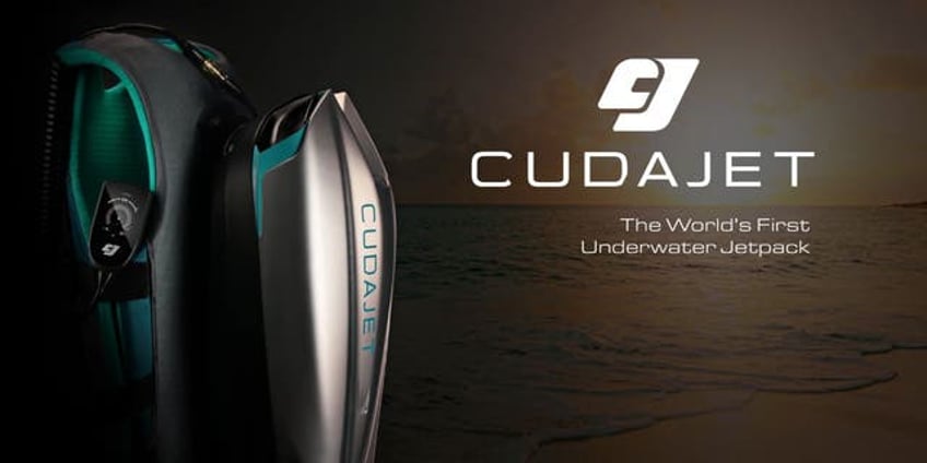 crazy futuristic underwater jetpack lets you fly in the water like an aquatic superhero