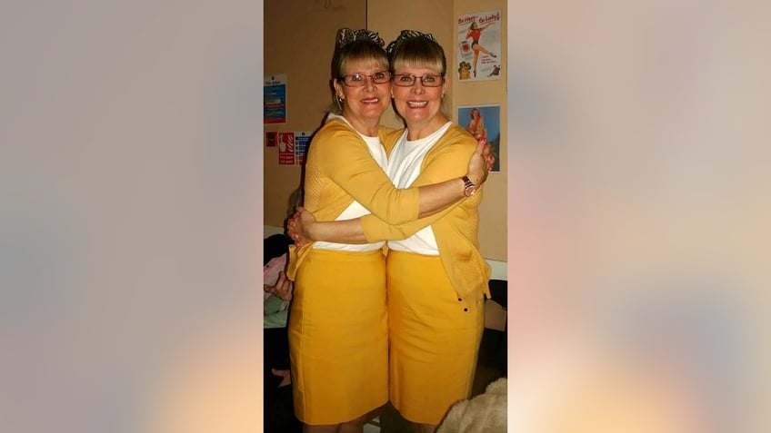 creepy twin sisters dress the same way for multiple decades we are very similar