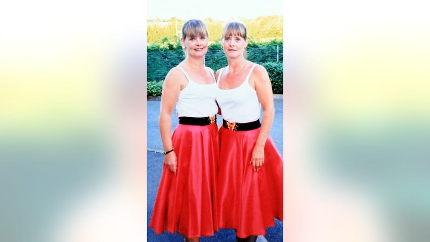 creepy twin sisters dress the same way for multiple decades we are very similar