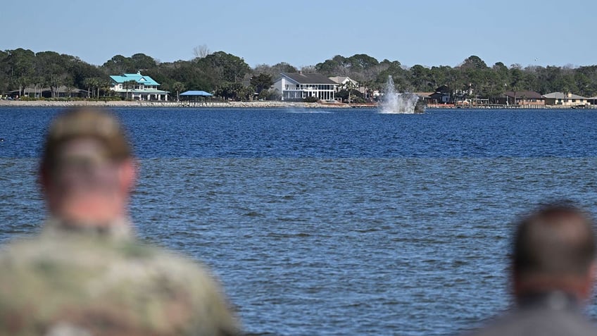 Crews watch bombs detonated