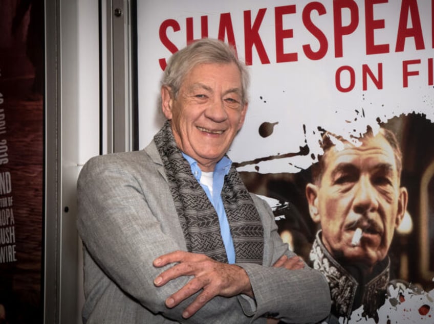 Ian McKellen poses for photographers during a photo call for the launch of the Heuristic S