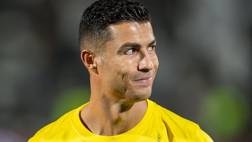 Cristiano Ronaldo smiles