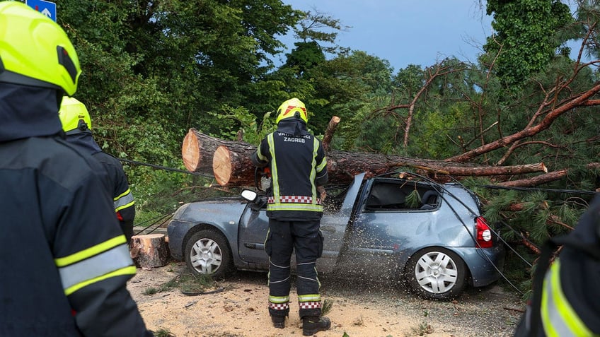 croatian firefighter dies during extremely powerful balkan storm following heat wave