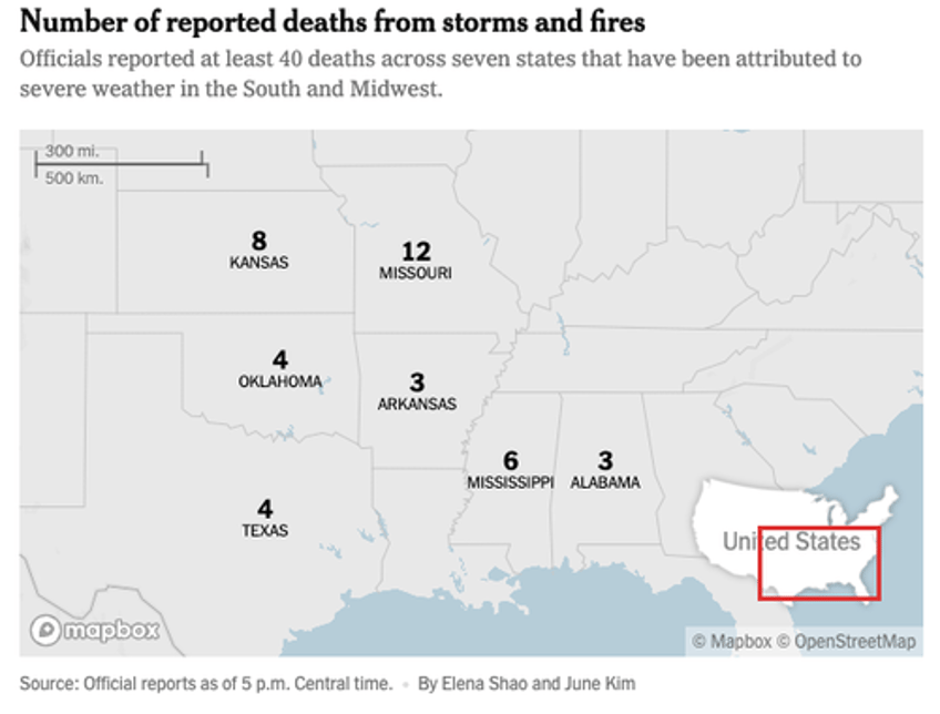 cross country monster storm leaves 40 dead 