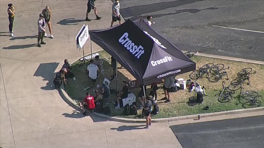 Aerial view of CrossFit Games tent