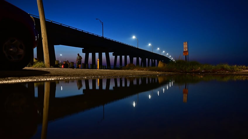 Ponquogue Bridge in Hamptons Bay, NY