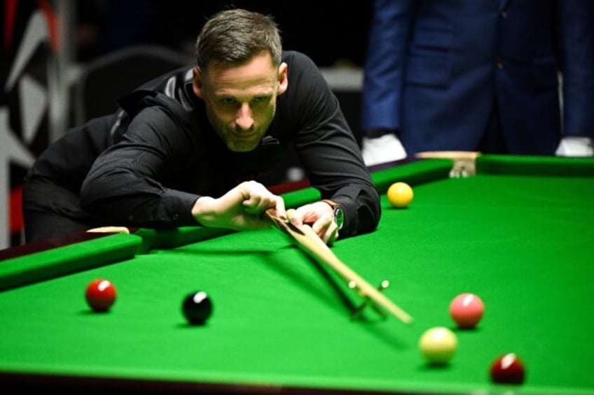 Shock win: David Gilbert defeated defending champion Luca Brecel on Saturday