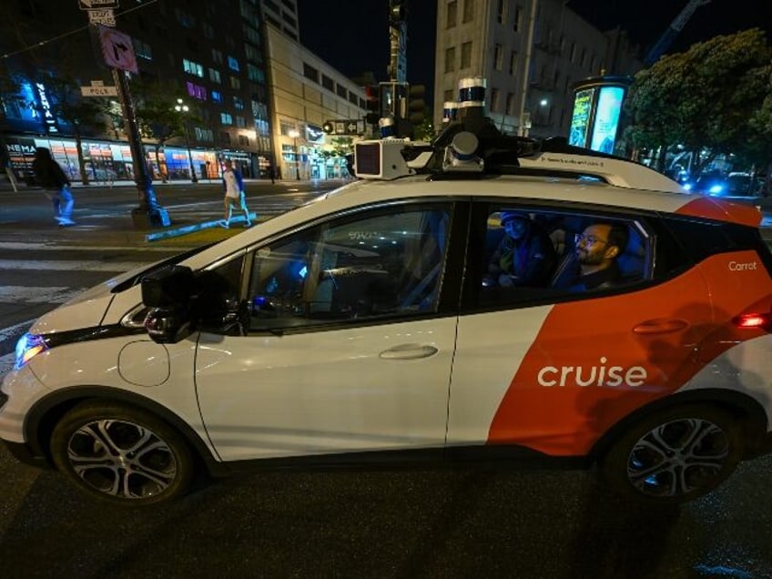 Cruise robotaxi at night