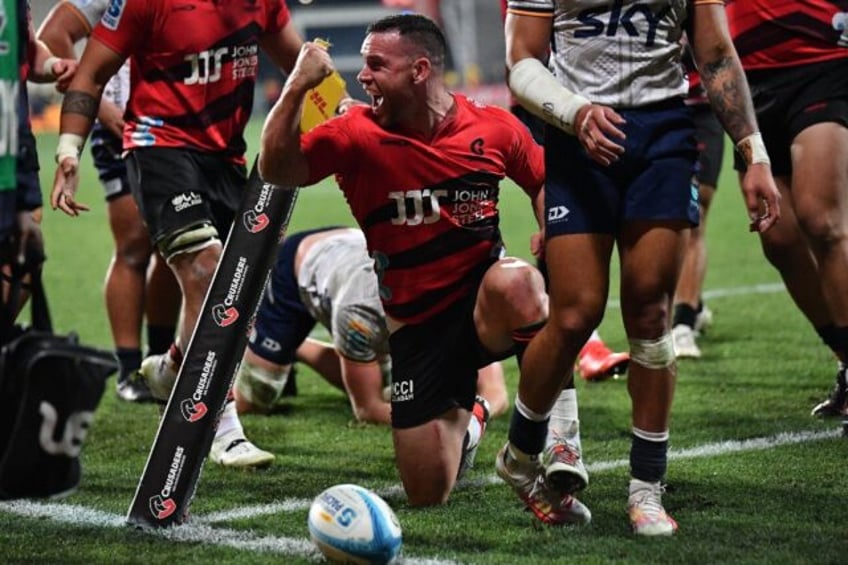 Former All Black Ryan Crotty scored for the Crusaders on his final home game for the club