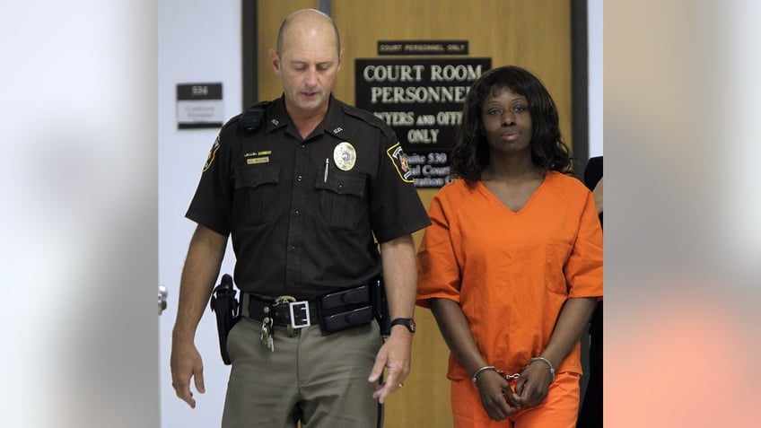 Pictured in this file photo from August 2010, Crystal Mangum, who was at the center of the Duke University lacrosse scandal, was charged with stabbing a man on April 3, 2011, at a Durham, N.C., apartment.