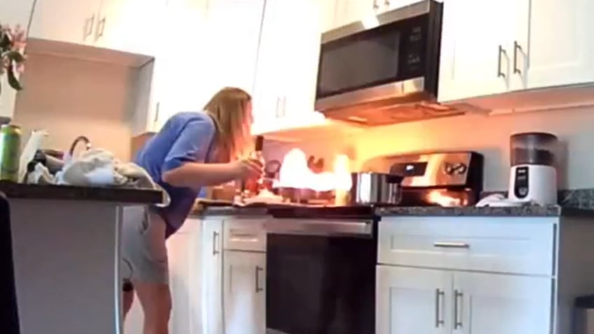 TikTok kitchen fire video goes viral