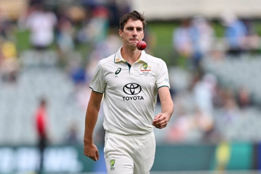 Australian captain Pat Cummins took two wickets in the first session against the West Indies, who were 64-3 at lunch