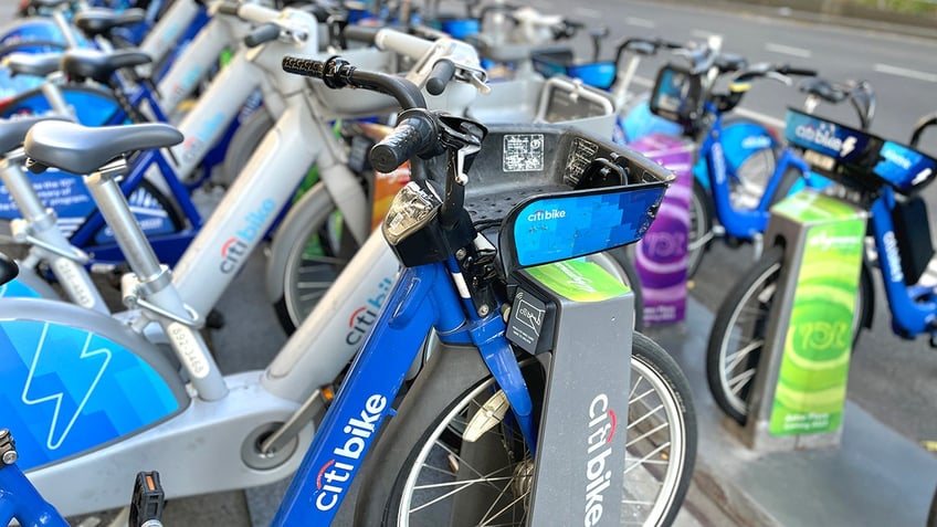 CITI-BIKE station in New York City