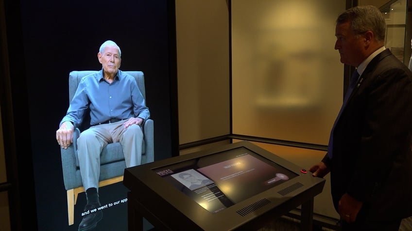 Peter Crean uses Voices From The Front AI Exhibit to speak with Tolley Fletcher.
