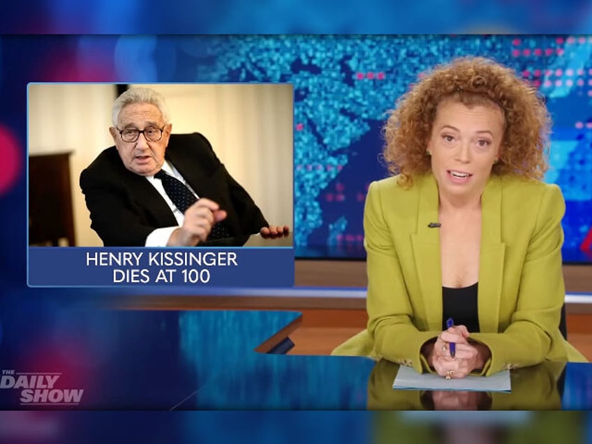 daily show slams goat war criminal henry kissinger upon his death