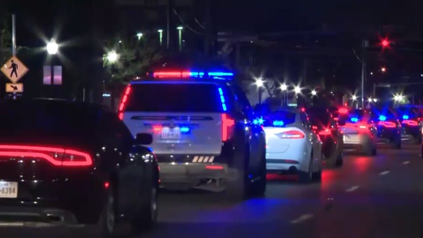 Dallas police procession