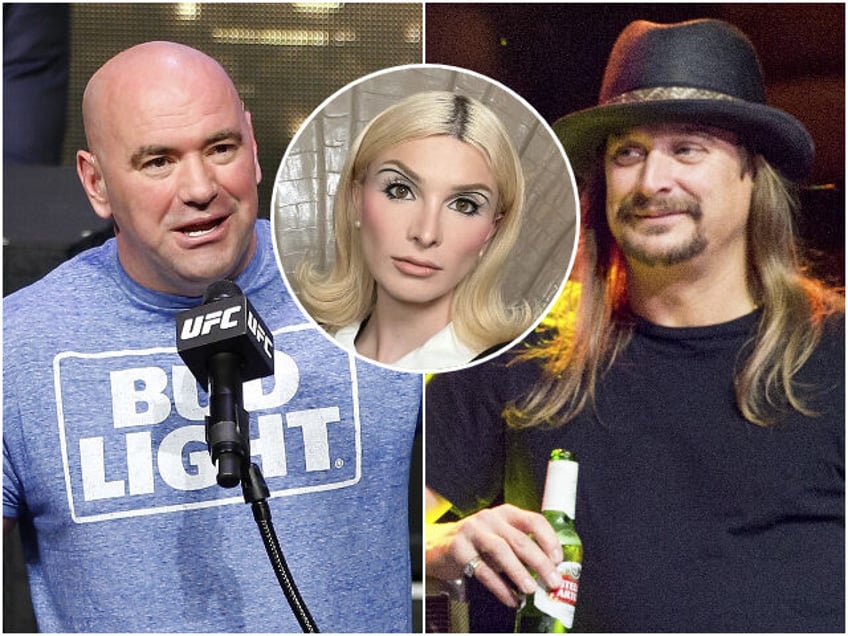 dana white kid rock join anheuser busch brand rehab as america continues to reject woke bud light parent company