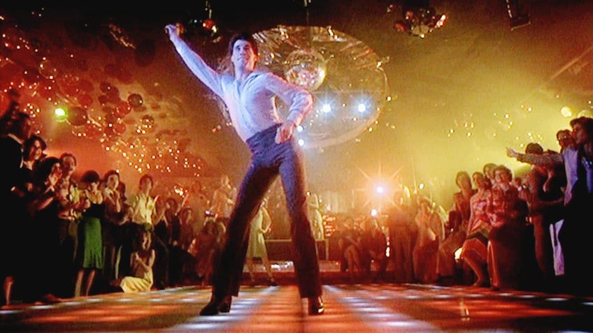 John Travolta in "Saturday Night Fever" 