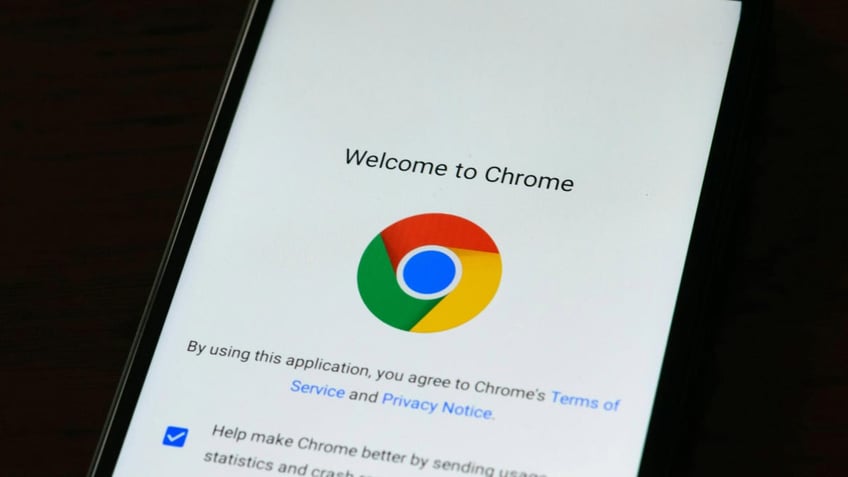 chrome on smartphone