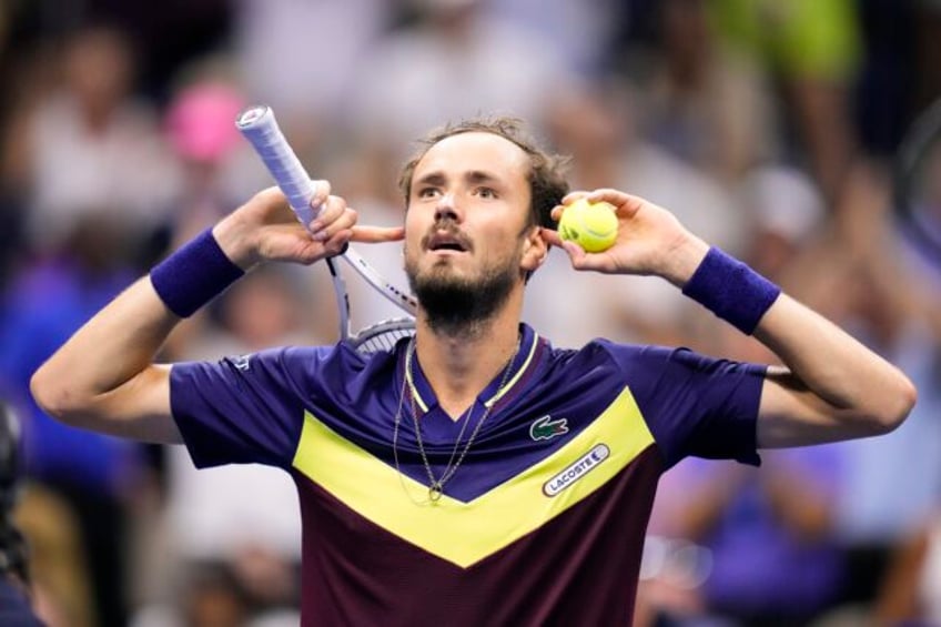 daniil medvedev ousts us open defending champion carlos alcaraz to reach the final djokovic awaits