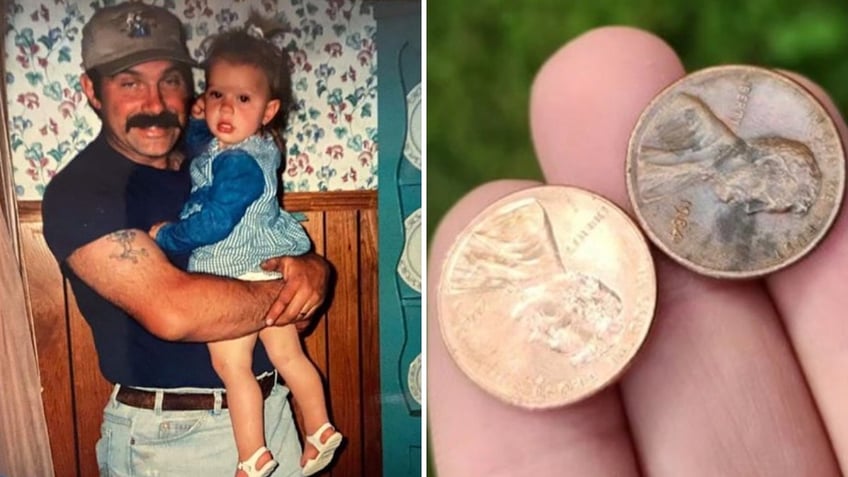 daughter of fdny hero killed on 9 11 believes dad speaks to her with haunting pennies from heaven