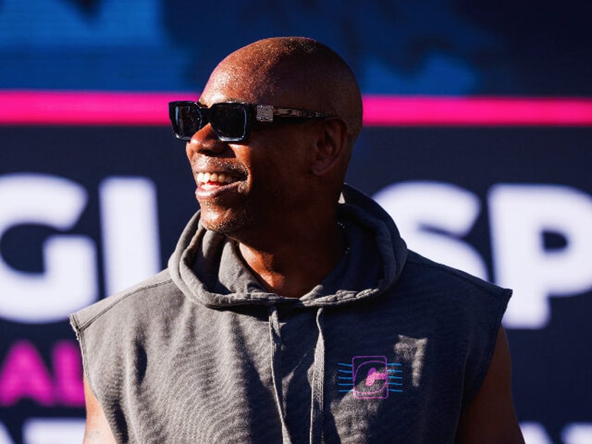 NAPA, CALIFORNIA - JULY 29: Dave Chappelle speaks on the Black Radio stage at the Blue Note Jazz Festival at Silverado Resort and Spa on July 29, 2023 in Napa, California. (Photo by Richard Bord/Getty Images)