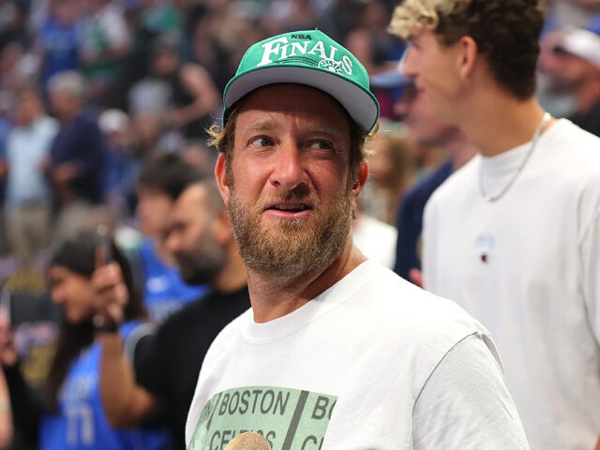 DALLAS, TEXAS - JUNE 14: Dave Portnoy looks on prior to Game Four of the 2024 NBA Finals b