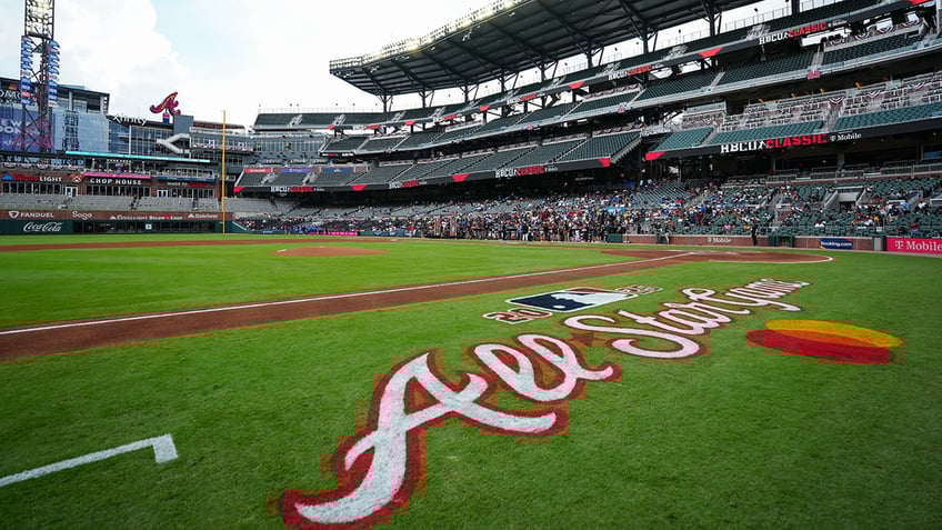 Truist Park with All-Star Game on-field signage